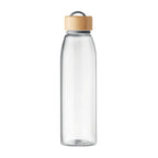 Branded Glass Bottle with Bamboo Lid and TPU Holder without branding