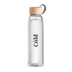 Branded Glass Bottle with Bamboo Lid and TPU Holder