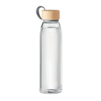 Branded Glass Bottle with Bamboo Lid and TPU Holder without branding