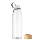 Branded Glass Bottle with Bamboo Lid and TPU Holder without branding