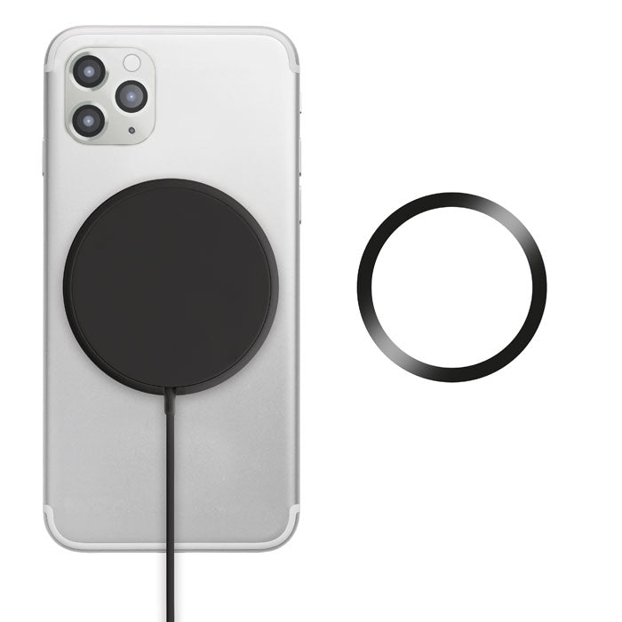 Branded Magnetic Wireless Charger in Black