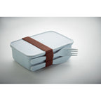 Branded PP Lunch Box with Cutlery without branding
