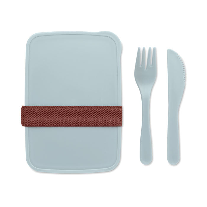Branded PP Lunch Box with Cutlery without branding