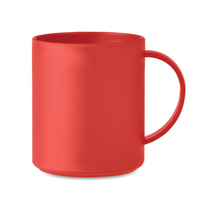 Branded Reusable PP Mug in Red
