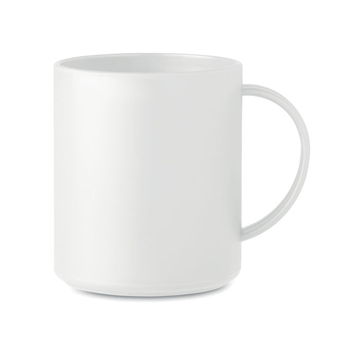 Branded Reusable PP Mug in White