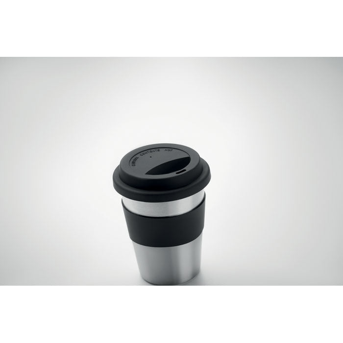 Branded Steel Tumbler with Silicone Lid without branding