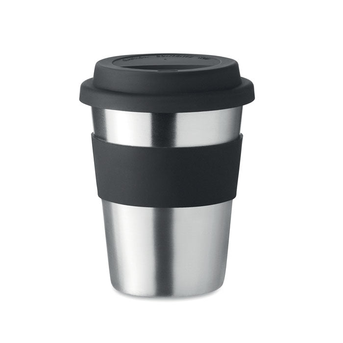Branded Steel Tumbler with Silicone Lid without branding