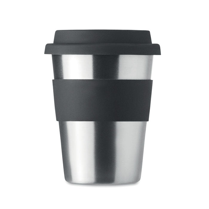 Branded Steel Tumbler with Silicone Lid without branding