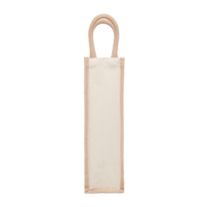 Branded Jute Wine Bag for One Bottle without branding
