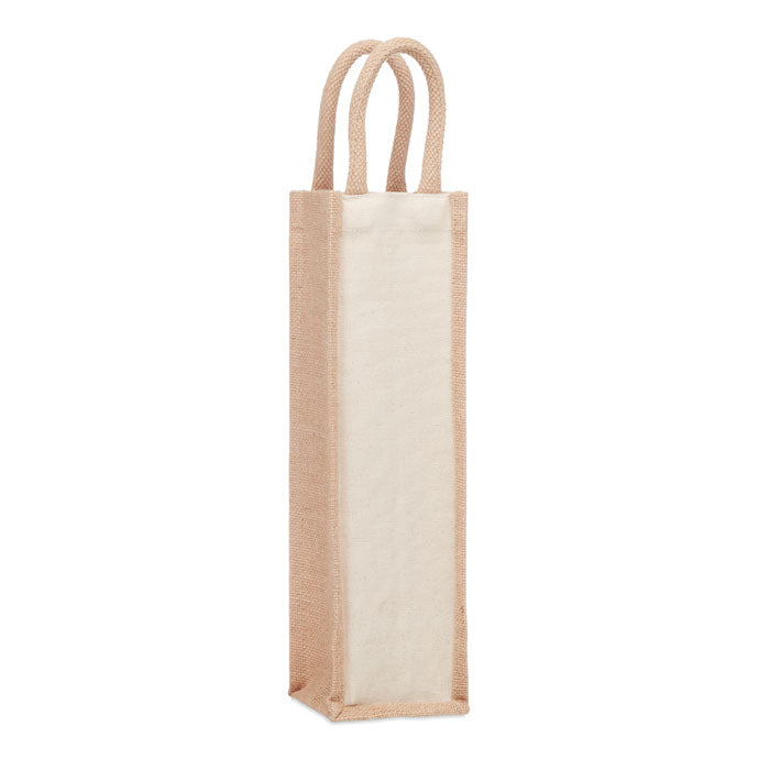 Branded Jute Wine Bag for One Bottle without branding