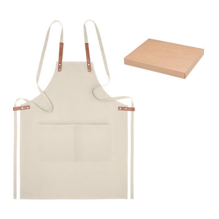 Branded Organic Cotton Canvas Apron 340gsm