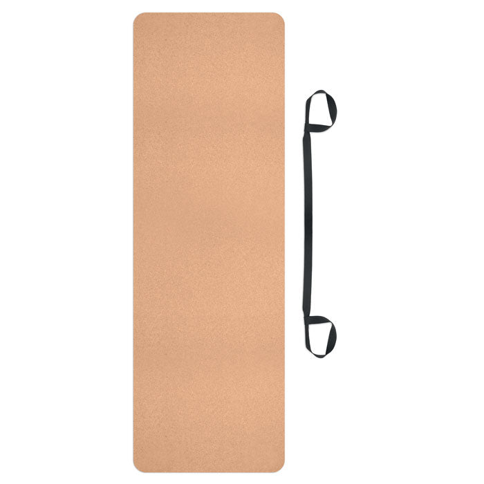 Branded Cork Yoga Mat without branding