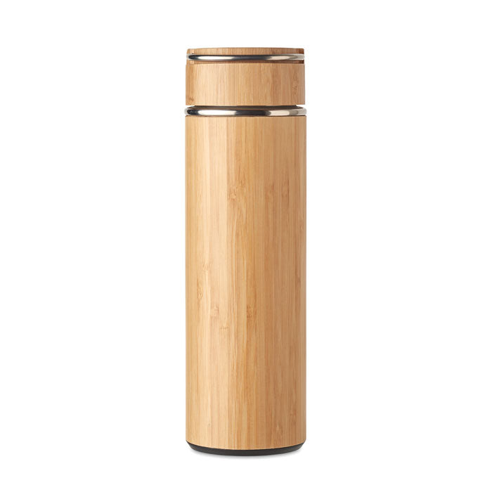 Branded Bamboo Tea Infuser Flask