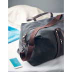 Branded Weekend Bag in Canvas 450gsm in use
