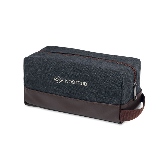 Branded Canvas Cosmetic Bag