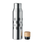 Branded Water Bottle with Cork Style Lid