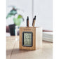 Bamboo Pen Holder and Digital Calendar