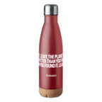 Branded Double Wall Water Bottle with Cork Base