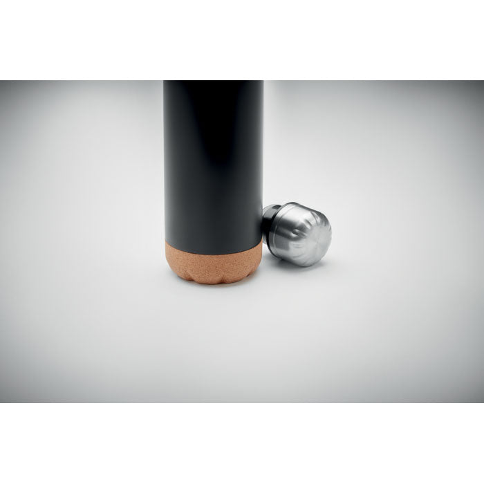 Double Wall Water Bottle with Cork Base