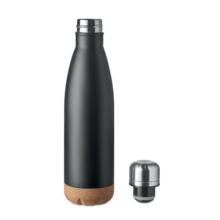 Double Wall Water Bottle with Cork Base