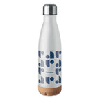 Branded Double Wall Water Bottle with Cork Base