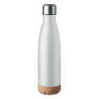 Branded Double Wall Water Bottle with Cork Base without branding