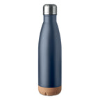 Branded Double Wall Water Bottle with Cork Base