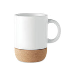 Branded sublimation mug with cork base