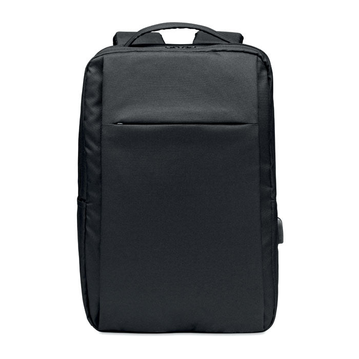 Branded Laptop Backpack in 300D RPET 29 x 12 x 41cm without branding