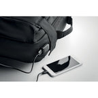 Branded Laptop Backpack in 300D RPET 28 x 12 x 42cm without branding