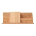 Branded Bamboo Pen & Phone Holder without branding