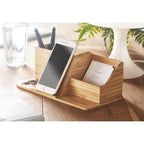Bamboo Pen & Phone Holder