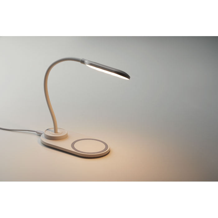 Branded Desktop Light with 10W Wireless Charger without branding