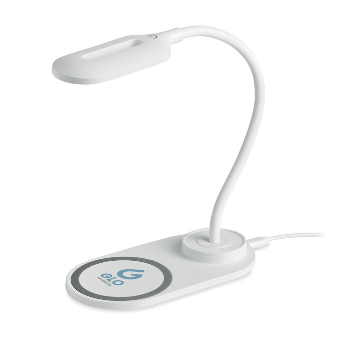 Branded Desktop Light with 10W Wireless Charger