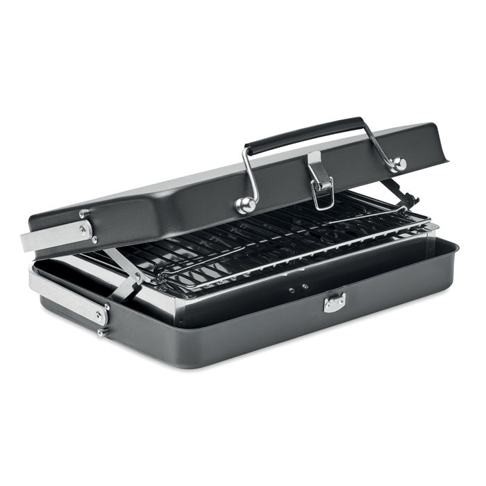 Branded Portable Suitcase Barbecue with Stand without branding