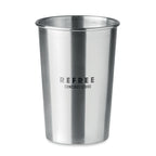 Branded stainless steel cup, printed