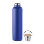Branded Vacuum Flask with Bamboo Lid - 1L without branding