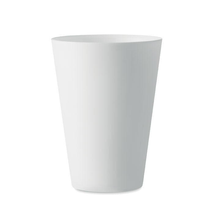 Branded Reusable Festival Cup - 300ml in White