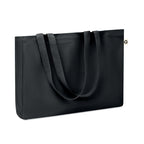 Branded Canvas Recycled Bag 280gsm in Black