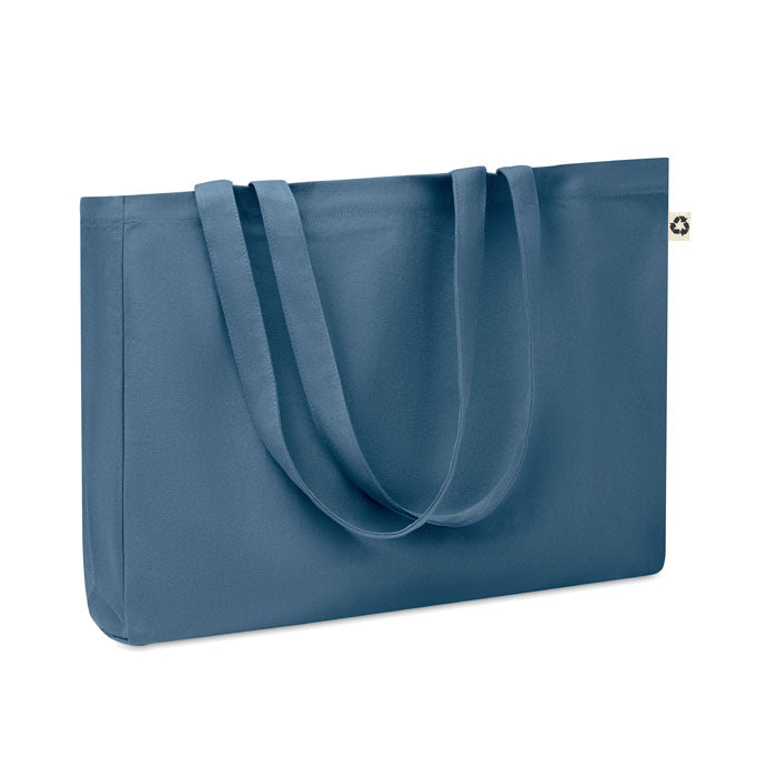 Branded Canvas Recycled Bag 280gsm in Blue