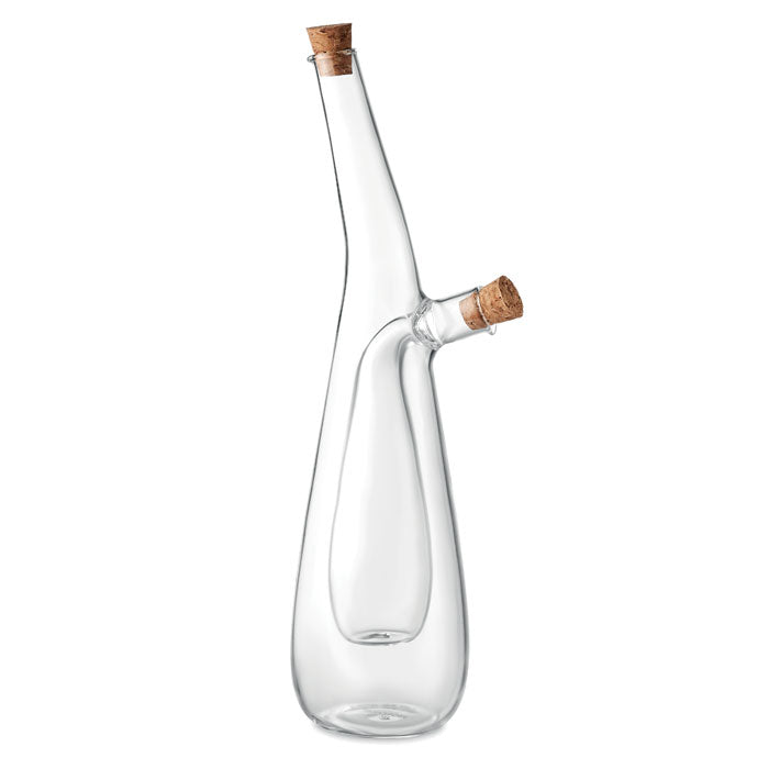 Branded Glass Oil and Vinegar Bottle Set