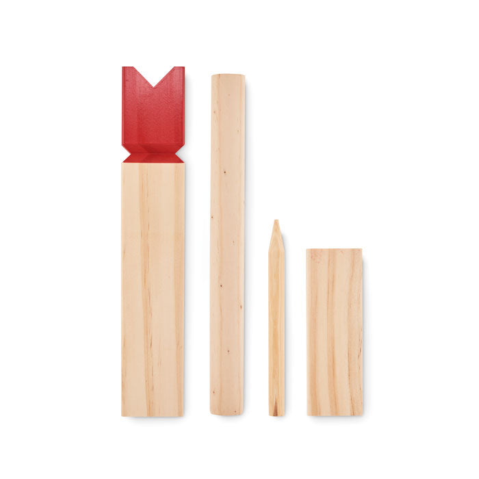Branded Pinewood Outdoor Throwing Game without branding