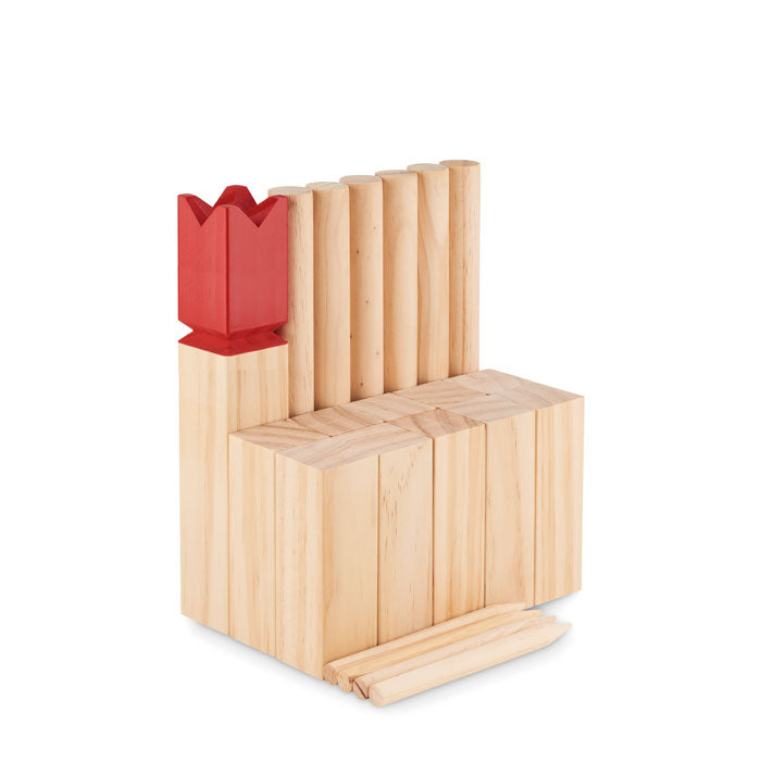 Branded Pinewood Outdoor Throwing Game without branding