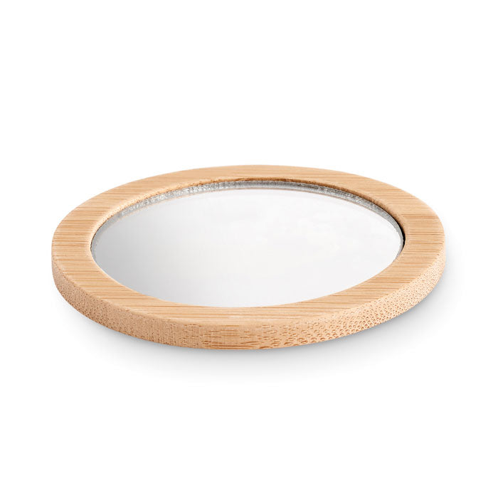 Branded Bamboo Magnifying Make-Up Mirror without branding