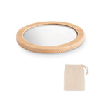 Branded Bamboo Magnifying Make-Up Mirror