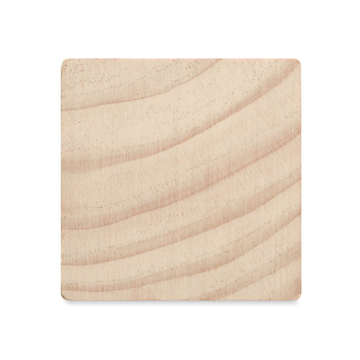 Branded Wooden Desk Stand with Clover Seeds without branding