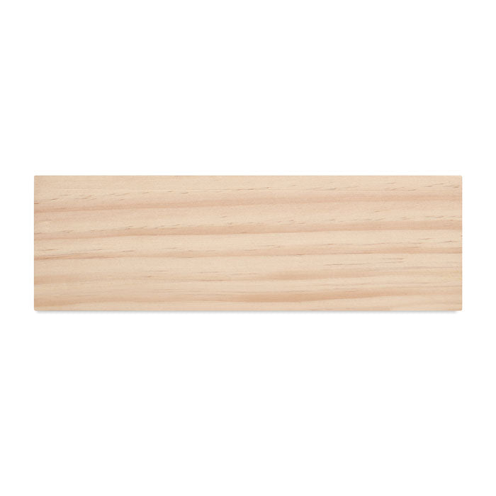 Branded Wooden Desk Stand with Clover Seeds without branding