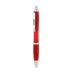 Branded RPET Push Button Ball Pen in Red