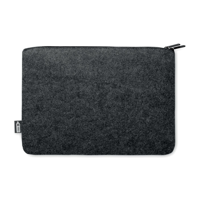 Branded RPET Felt Zipped Laptop Bag without branding