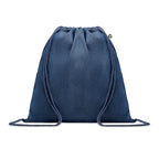 Recycled Denim Drawstring Bag without branding